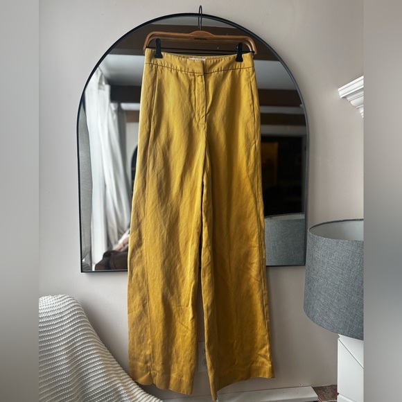 Wilfred Yellow Wide Leg Pants - Picture 5 of 7